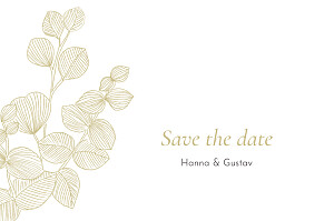 Save-the-date karten ohne foto eukalyptuszweige beige Save-the-date karten ohne foto eukalyptuszweige beige