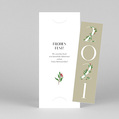Weihnachtskarten grau blumenjahr (fotostreifen) beige Weihnachtskarten grau blumenjahr (fotostreifen) beige