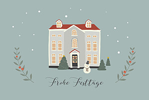 Weihnachtskarten grün cottage grün Weihnachtskarten grün cottage grün