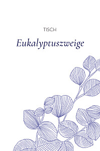 Tischkarten hochzeit eukalyptuszweige blau Tischkarten hochzeit eukalyptuszweige blau