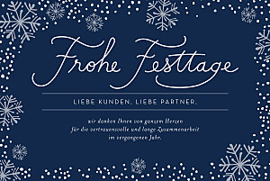 Weihnachtskarten geschäftlich ohne foto schneegeflüster blau Weihnachtskarten geschäftlich ohne foto schneegeflüster blau