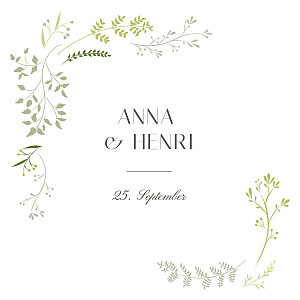 Hochzeitseinladungen grün sommerzweige (klappkarte) grün Hochzeitseinladungen grün sommerzweige (klappkarte) grün