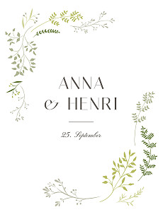 Hochzeitseinladungen grün sommerzweige grün Hochzeitseinladungen grün sommerzweige grün