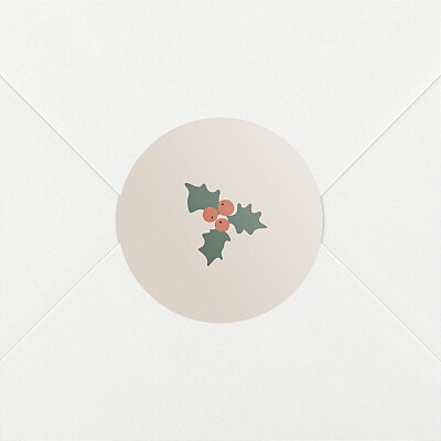 Aufkleber weihnachten cottage (winterbeeren) beige Aufkleber weihnachten cottage (winterbeeren) beige