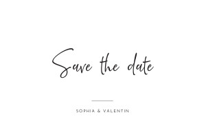 Save-the-Date Karten Zeitgeist Weiß Save-the-Date Karten Zeitgeist Weiß