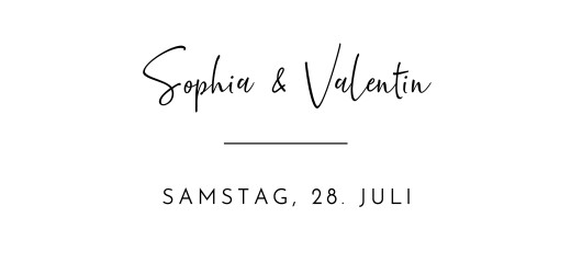 Anhänger Hochzeit Zeitgeist Schwarz - Vorderseite Anhänger Hochzeit Zeitgeist Schwarz - Vorderseite