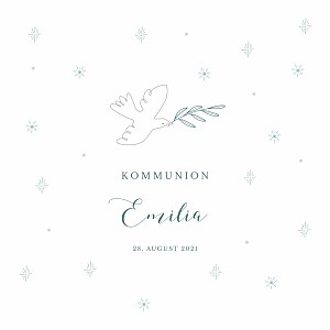 Einladungskarten kommunion & konfirmation sanfte taube blau Einladungskarten kommunion & konfirmation sanfte taube blau
