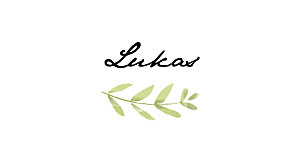 Platzkarte flora grün Platzkarte flora grün