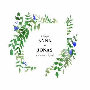 Hochzeitseinladungen Efeuzauber Blau Hochzeitseinladungen Efeuzauber Blau