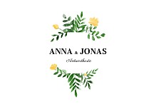 Antwortkarte Hochzeit Efeuzauber (Lang) Gelb Antwortkarte Hochzeit Efeuzauber (Lang) Gelb
