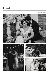 Dankeskarten hochzeit le collectif schreibmaschine (fotos) weiß Dankeskarten hochzeit le collectif schreibmaschine (fotos) weiß