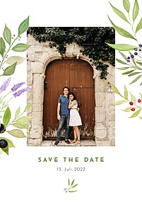 Save-the-date karten grün vier jahreszeiten sommer Save-the-date karten grün vier jahreszeiten sommer