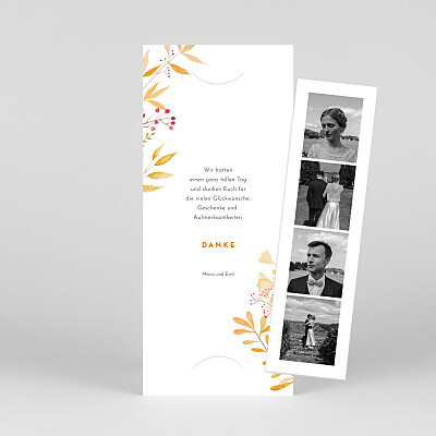 Dankeskarten hochzeit le collectif vier jahreszeiten (fotostreifen) herbst Dankeskarten hochzeit le collectif vier jahreszeiten (fotostreifen) herbst