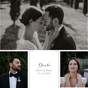 Dankeskarten hochzeit vintage zweiglein (eckig) gold weiß Dankeskarten hochzeit vintage zweiglein (eckig) gold weiß