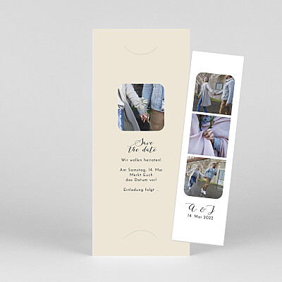 Save-the-date karten le collectif raffinesse (fotostreifen) beige Save-the-date karten le collectif raffinesse (fotostreifen) beige
