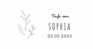 Platzkarte taufe wiesenblume grün rosa Platzkarte taufe wiesenblume grün rosa