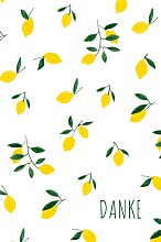 Dankeskarten Zitronentraum Zitronen