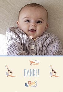 Dankeskarten wüstentiere beige Dankeskarten wüstentiere beige