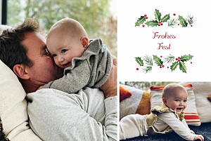 Weihnachtskarten klassisch winterbeere Weihnachtskarten klassisch winterbeere