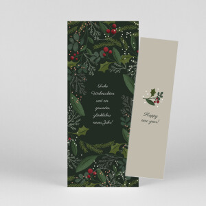 Weihnachtskarten Winterberry (Fotostreifen)
