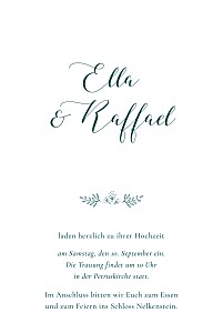 Hochzeitseinladungen wiesenblume grün Hochzeitseinladungen wiesenblume grün