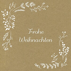 Weihnachtskarten geschäftlich ohne foto winterzweige (klappkarte) kraft Weihnachtskarten geschäftlich ohne foto winterzweige (klappkarte) kraft