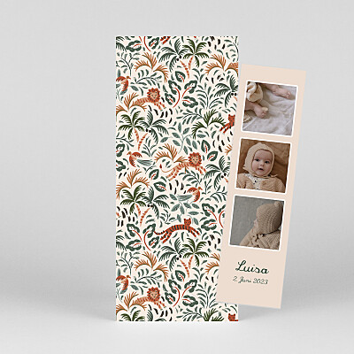 Geburtskarten tiergarten petite jungle (marque-page) beige Geburtskarten tiergarten petite jungle (marque-page) beige