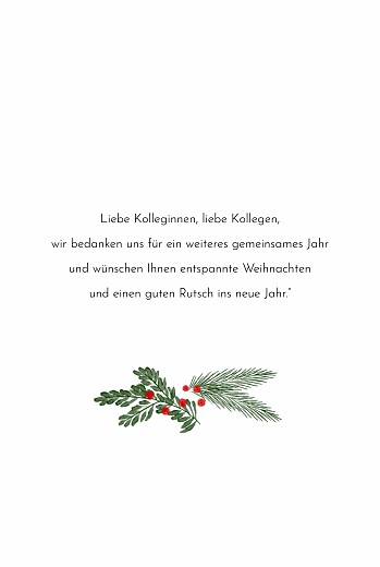 Weihnachtskarten geschäftlich Weihnachtszweige Blau - Seite 3 Weihnachtskarten geschäftlich Weihnachtszweige Blau - Seite 3