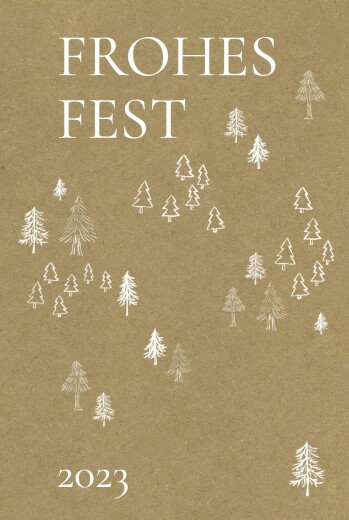Weihnachtskarten geschäftlich Bäume - Seite 1