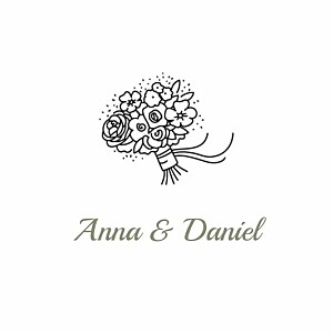 Anhänger hochzeit piktogramme weiß Anhänger hochzeit piktogramme weiß