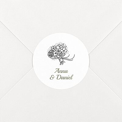 Aufkleber hochzeit floral piktogramme weiß Aufkleber hochzeit floral piktogramme weiß