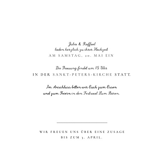 Hochzeitseinladungen Bild-Hochzeit (Programm) Weiß - Seite 3 Hochzeitseinladungen Bild-Hochzeit (Programm) Weiß - Seite 3