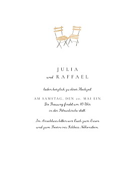 Hochzeitseinladungen bild-hochzeit (hochformat) weiß Hochzeitseinladungen bild-hochzeit (hochformat) weiß