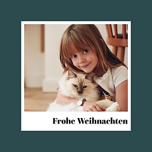 Weihnachtskarten kleines polaroid grün Weihnachtskarten kleines polaroid grün