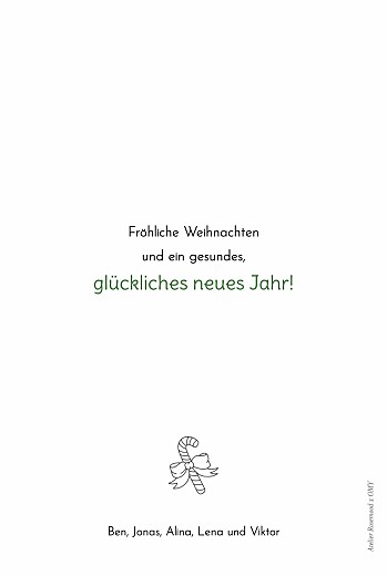 Weihnachtskarten Zum Ausmalen! by OMY (Klappkarte) Weiss - Seite 3