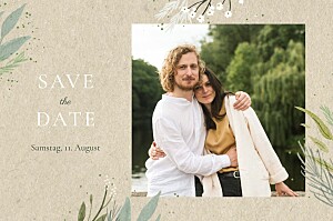 Save-the-date karten für immer dein beige Save-the-date karten für immer dein beige