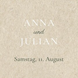 Anhänger Hochzeit Für immer dein beige