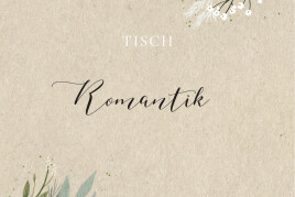Tischkarten Hochzeit Für immer dein Beige