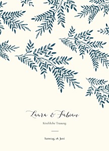 Kirchenheft hochzeit fauna blau Kirchenheft hochzeit fauna blau