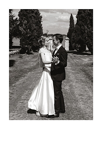 Dankeskarten Hochzeit 1 Foto hoch (Gold) Weiß - Vorderseite Dankeskarten Hochzeit 1 Foto hoch (Gold) Weiß - Vorderseite