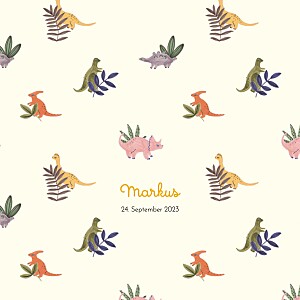 Geburtskarten originell dino (klappkarte) beige Geburtskarten originell dino (klappkarte) beige
