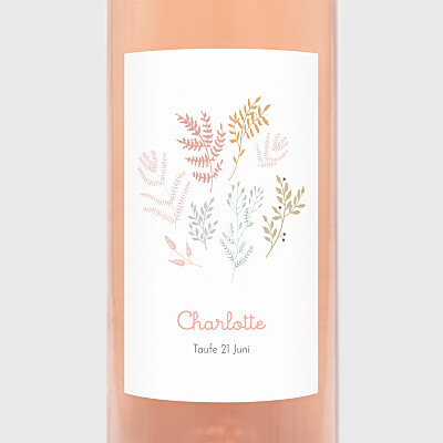 Flaschenetiketten taufe liberty blumen rosa Flaschenetiketten taufe liberty blumen rosa
