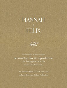 Hochzeitseinladungen baumgeist (hochformat) kraft Hochzeitseinladungen baumgeist (hochformat) kraft