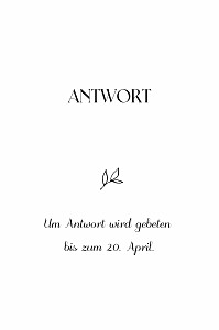 Antwortkarte hochzeit baumgeist (hochformat) weiß Antwortkarte hochzeit baumgeist (hochformat) weiß