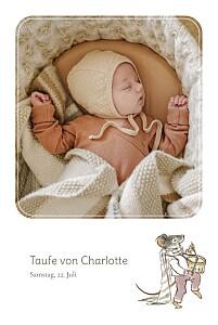 Taufeinladungen grün ernest und célestine (hochformat) grün Taufeinladungen grün ernest und célestine (hochformat) grün