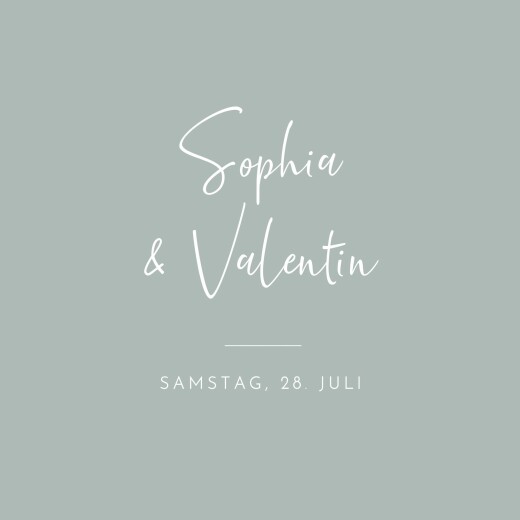 Hochzeitseinladungen Zeitgeist (Foto) Grün - Seite 1 Hochzeitseinladungen Zeitgeist (Foto) Grün - Seite 1