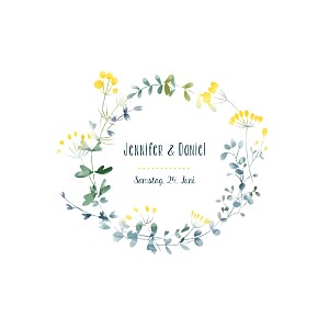 Hochzeitseinladungen weiß wildblumen (foto) gelb Hochzeitseinladungen weiß wildblumen (foto) gelb