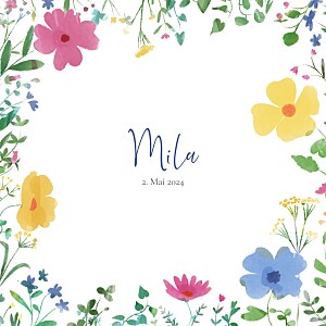 Geburtskarten mit foto blumenrahmen mehrfarbig Geburtskarten mit foto blumenrahmen mehrfarbig