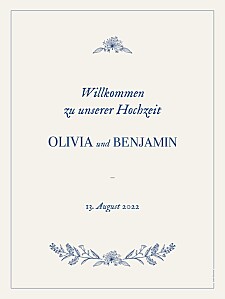 Willkommensschild hochzeit naturnah blau Willkommensschild hochzeit naturnah blau