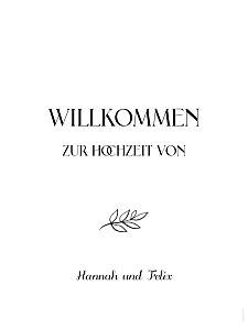 Willkommensschild hochzeit baumgeist weiß Willkommensschild hochzeit baumgeist weiß